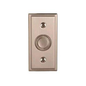 Style Selections Satin Nickel Doorbell Button Wired LED #0163362